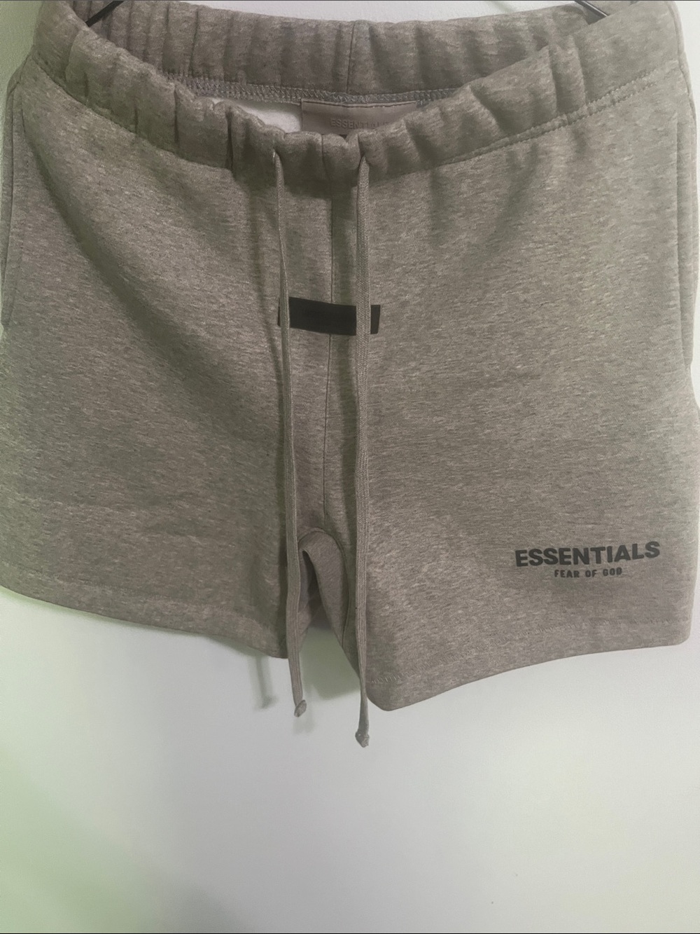 Essentials Men’s Heather Grey Athletic Drawstring Shorts